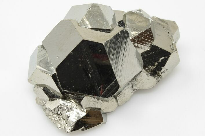 Shiny, Pyritohedral Pyrite Crystal Cluster - Peru #195665